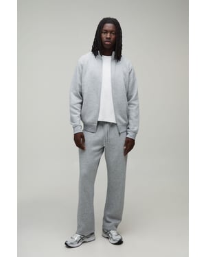 Regular Funnel Zip Through Sweatshirt and Straight Leg jogger