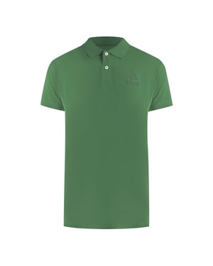 Ice Iceberg Triangle Logo Military Green Polo Shirt