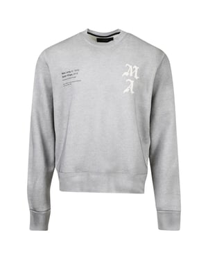 Amiri Wes Lang Solar Kings Crew Neck Grå