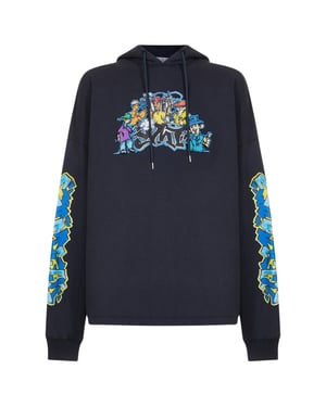 Off-white Graff Pupp Long Skate Hoodie Outerspace