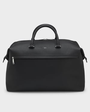 Zip Pocket Holdall in Black