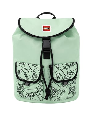 Lego 16L Tribini Happy Outlined Bricks Kids Mint Backpack