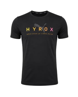 Puma x HYROX Always Clouds Mens Black T-Shirt