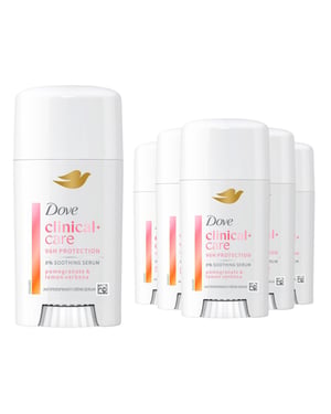 Dove Clinical + Care Anti-Perspirant Cream, Pomegranate & Verbena, 60ml, 6 Pack