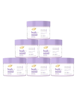 Dove Body + Mind Smoothing Body Scrub, French Lavender & Oat Milk, 295ml, 6 Pack