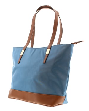 Womens Nylon Shoulder Bag Blair Zip Fastening blue