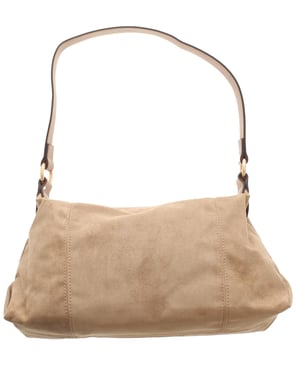 Womens Slouchy Shoulder Bag Holly Zip Fastening beige