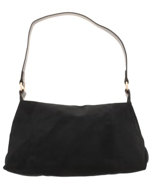 Womens Slouchy Shoulder Bag Holly Zip Fastening black