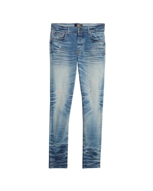Amiri Stack Jean Honeycomb Indigo