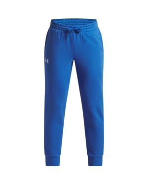 Boys Under Armour UA Rival Slim Solid Patterned Joggers in Blue