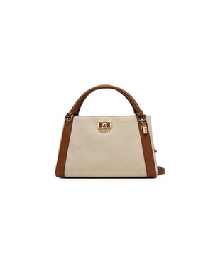 Guess Satchel-väska Natur/Cognac
