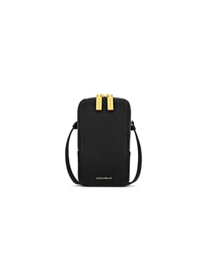 Coccinelle Telefoon Crossbody Tas Zwart
