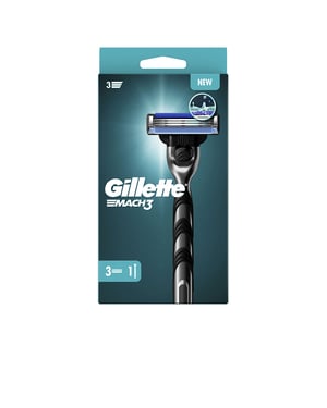 Gillette Mach 3-maskin + 3 Påfyllningar 3 recambios
