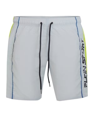 Verticale Logo Boardshort Zwemshorts in Lichtblauw