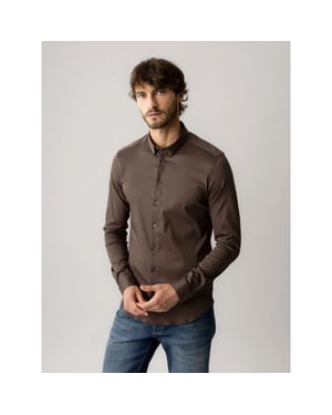 Mos Mosh 500940 769 mosmosh gallery mmgmarco jersey shirt chocolate brown