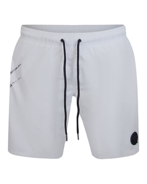 Scratch Scratch Logo Swim Shorts in White