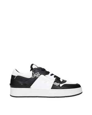Jimmy Choo Zwarte Leren Sneakers