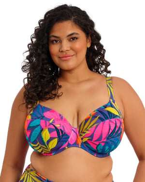 Es803302 Elomi Porto Rafti Underwired Plunge Bikini Top -
