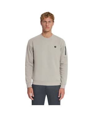 No Excess Sweater crewneck brushed inside clay