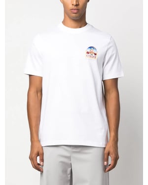 Printed Vue De L'Arche Printed T-Shirt in White T-Shirt in White