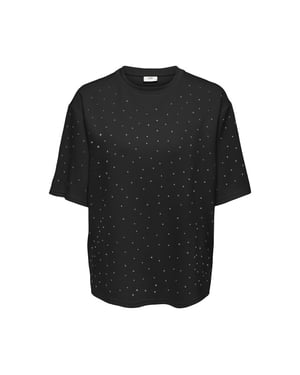 Jacqueline de Yong Jdy jdynila t-shirt met strass-steentjes