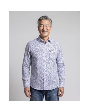 Campbell Casual overhemd donker