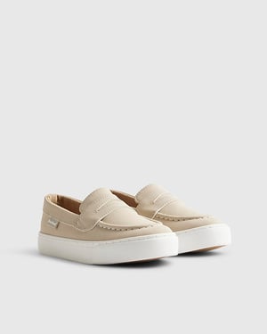 River Island Boys Loafers Beige Slip On Flat Shoes