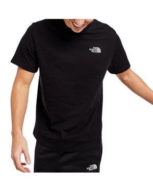 The North Face Mens SS Tee Simple Dome Reflective Logo Black T-Shirt