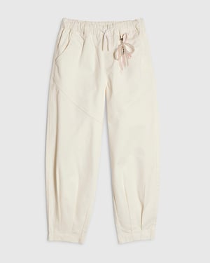 River Island Girls Cargo Trousers Cream Twill Keyring