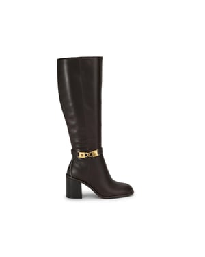 Kurt Geiger London Leather Kingsley Block Heel Knee Boots