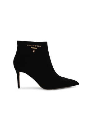 Kurt Geiger London Velvet Stiletto Ankle Boots