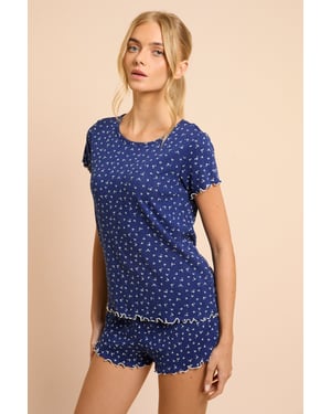 Pointelle Jersey Short Set