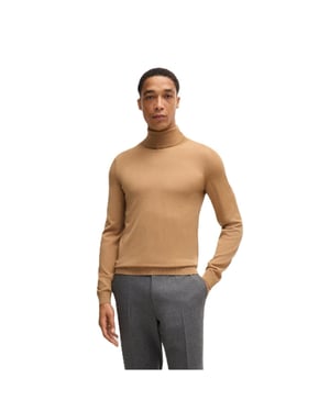 Boss Mens Musso-P Jumper (Medium Beige)