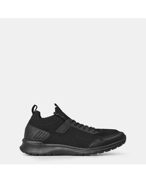 Boss Mens Extreme Suede Running Trainers (Svart)