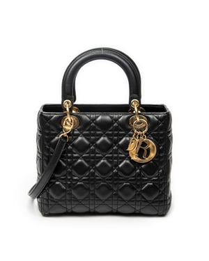 Medium Lady Dior Zip   schoudertas