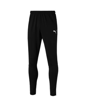 Men's Puma Liga Training Pants Pro Performance Tracksuit Bottoms in Black/White