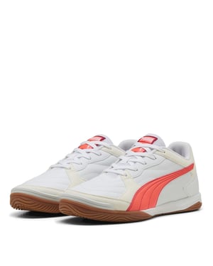 Men's Puma Pressing Iv Indoor Football Boots in Puma White-Gl