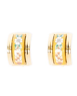 Enamel Clip On Earrings  Bracelet