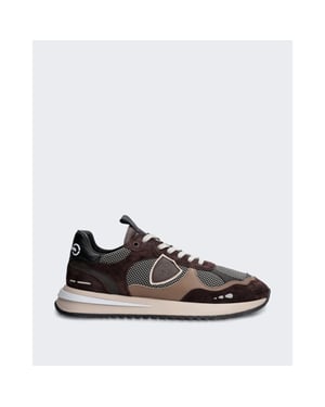 Philippe Model Heren lage sneaker met gladde afwerking