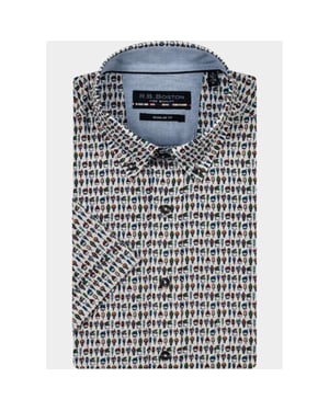 R.B. Boston Casual hemd korte mouw marshall ss button down 516670/320