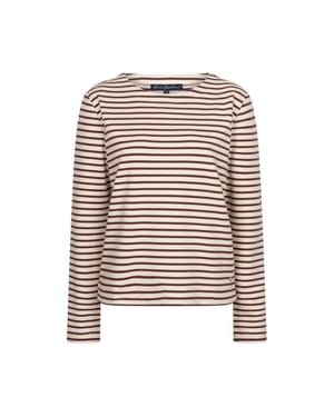 Red Button Rb terry stripe dark berry