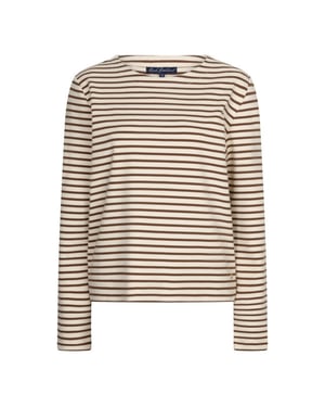 Red Button Rb terry stripe espresso