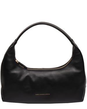 'Reese' Black Nappa Leather Grab Bag