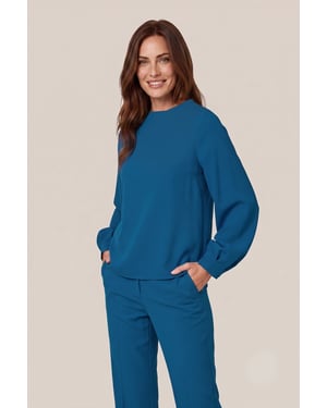 Elisa Top Petrolblauw