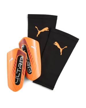 Accessories Puma Light Shin Guards in Orange/Silver
