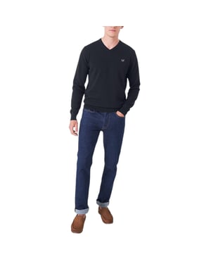 Crew Clothing Mens Jumper V Neck Long Sleeve Regular Fit Lightweight Knit Sweat