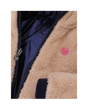 Looxs Revolution Little reversibel winterjas / teddy voor meisjes in de kleur