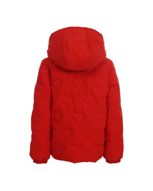 Looxs Revolution Little winterjas hartjes voor meisjes in de kleur