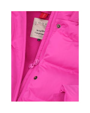 Looxs Revolution Little winterjas candy pink voor meisjes in de kleur