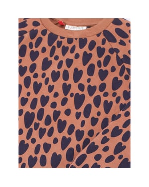 Looxs Revolution Sweater jurk leopard love voor meisjes in de kleur